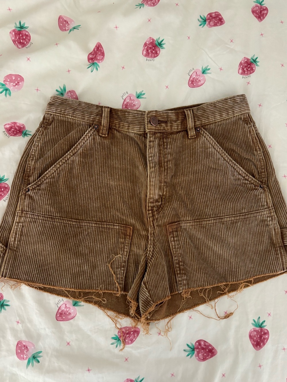 BDG corduroy brown cargo shorts